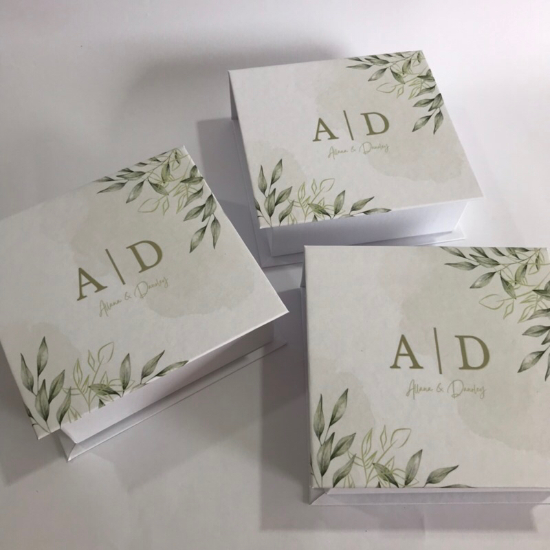 Caixa para convites de padrinhos caixa cartonada 15x15x5