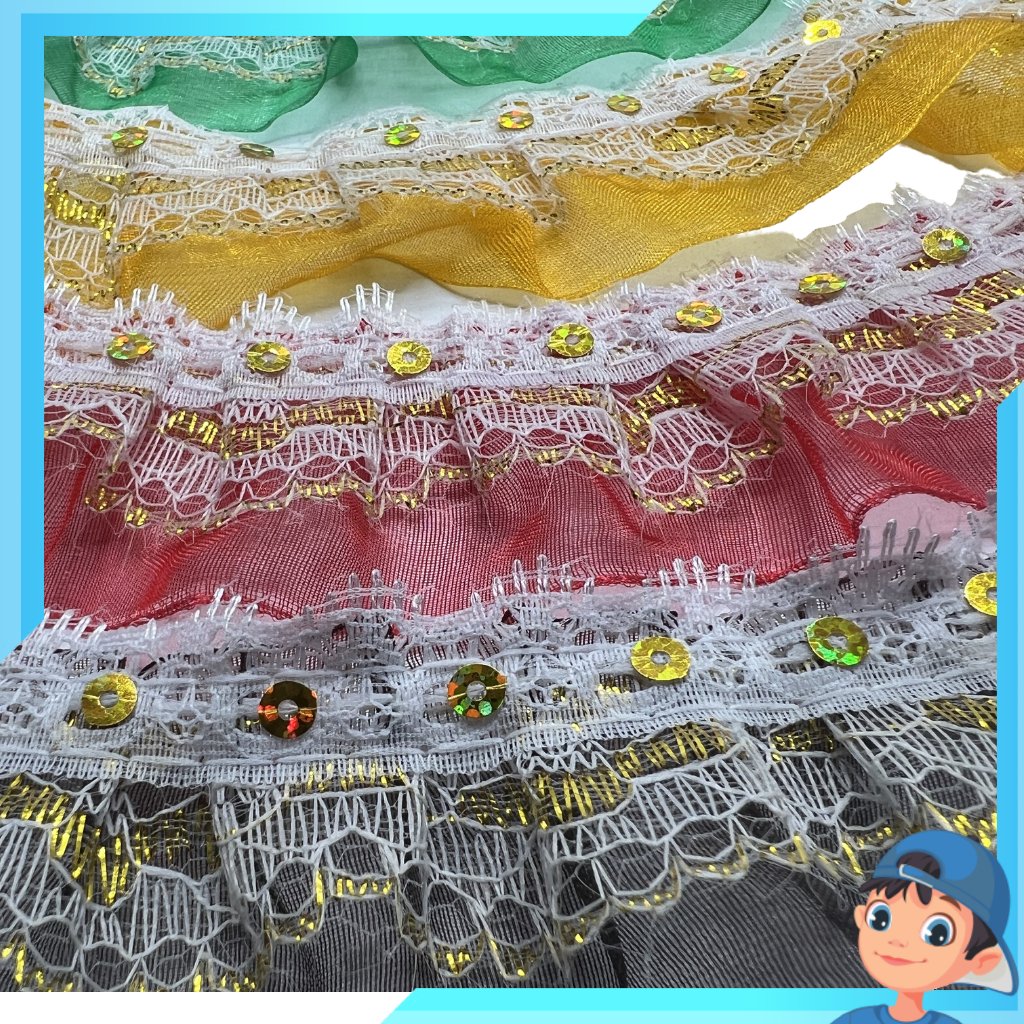 Galão Decorativo Tipo Passamanaria de Poliéster e PVC 4cm em Oferta na Shopee