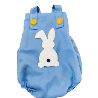 Pascoa Jardineira Páscoa Luxo azul bebê em Oferta na Shopee