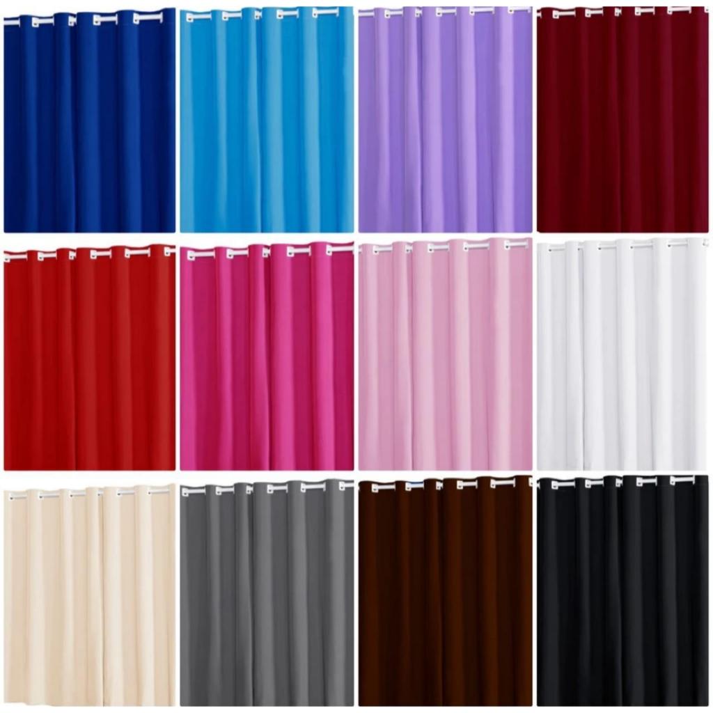 Cortina Roma Decorativa 3,00 x 2,20 Sala ou Quarto Com Ilhós Varão Simples em Oferta na Shopee