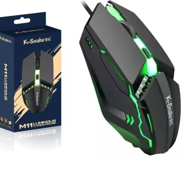 Mouse Gamer Óptico Com Fio K-snake M11 Luminous