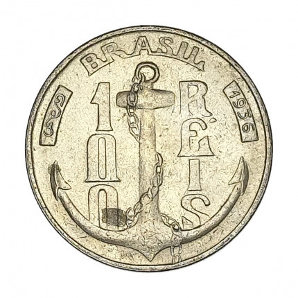 🇧🇷 🟡 Moeda de 100 Réis 1936 - 1937 - 1938