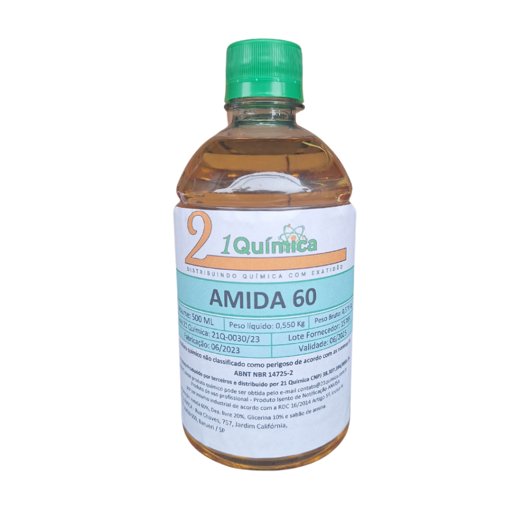 Amida 60 Fabricação de Detergente Produtos de Qualidade Superior - 500ml + Laudo em Oferta na Shopee