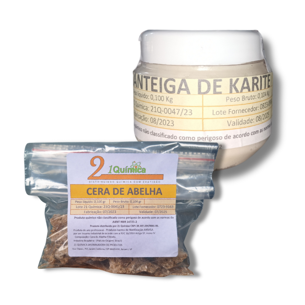 Cera De Abelha 100gr + Manteiga De Karité 100gr 100% Puro