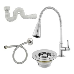 Torneira Gourmet Bancada Mesa Abs Válvula+sifão+flexível