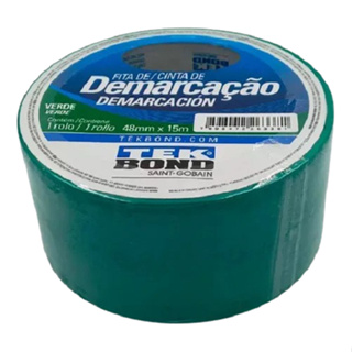 FITA DEMARCACAO DE SOLO VERDE 48X15M TEKBOND em Oferta na Shopee
