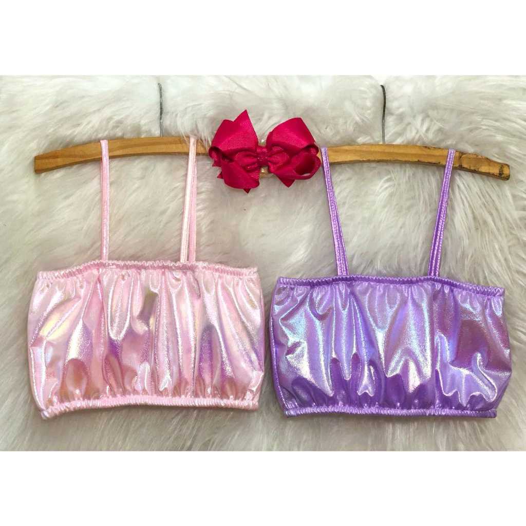 Top Holografico Feminino Infantil em Oferta na Shopee