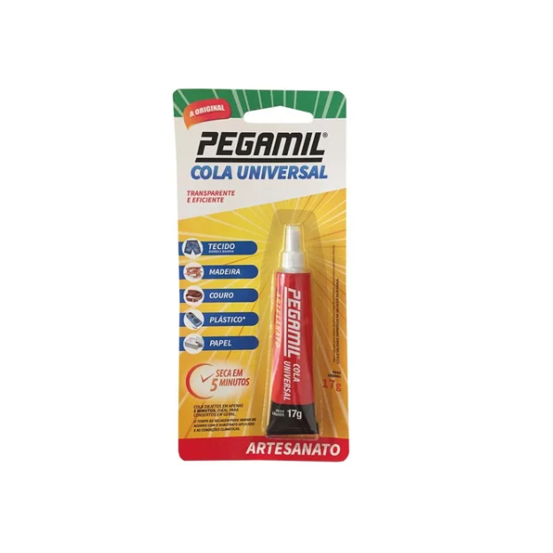 Cola Universal Pegamil 17g Artesanato 1 un em Oferta na Shopee