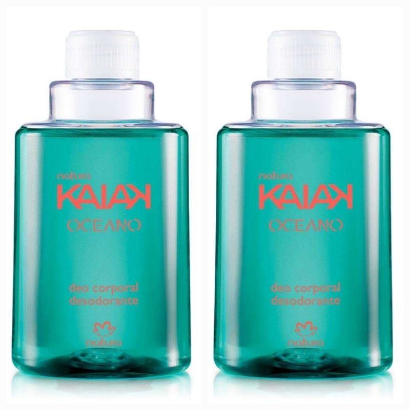 kit Refil Desodorante Corporal Kaiak Oceano Feminino - 100 ml