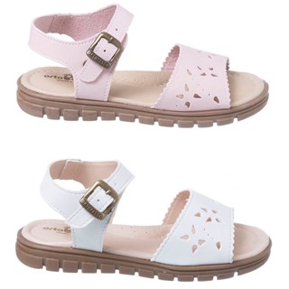 Sandália Infantil Ortopasso Anatômica Menina Branco Escolar Básico Blogueirinha em Oferta na Shopee