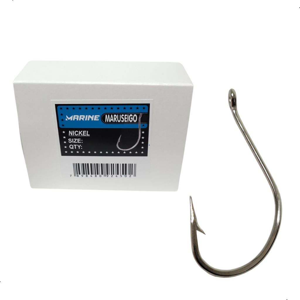 Anzol Carbono Maruseigo Nickel Caixa Vários Tamanhos Marine Sports