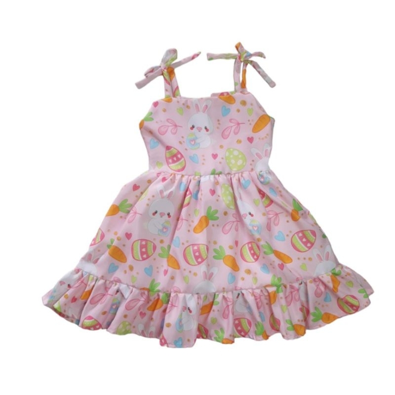 Vestido Temático infantil Páscoa/ Coelho em Oferta na Shopee