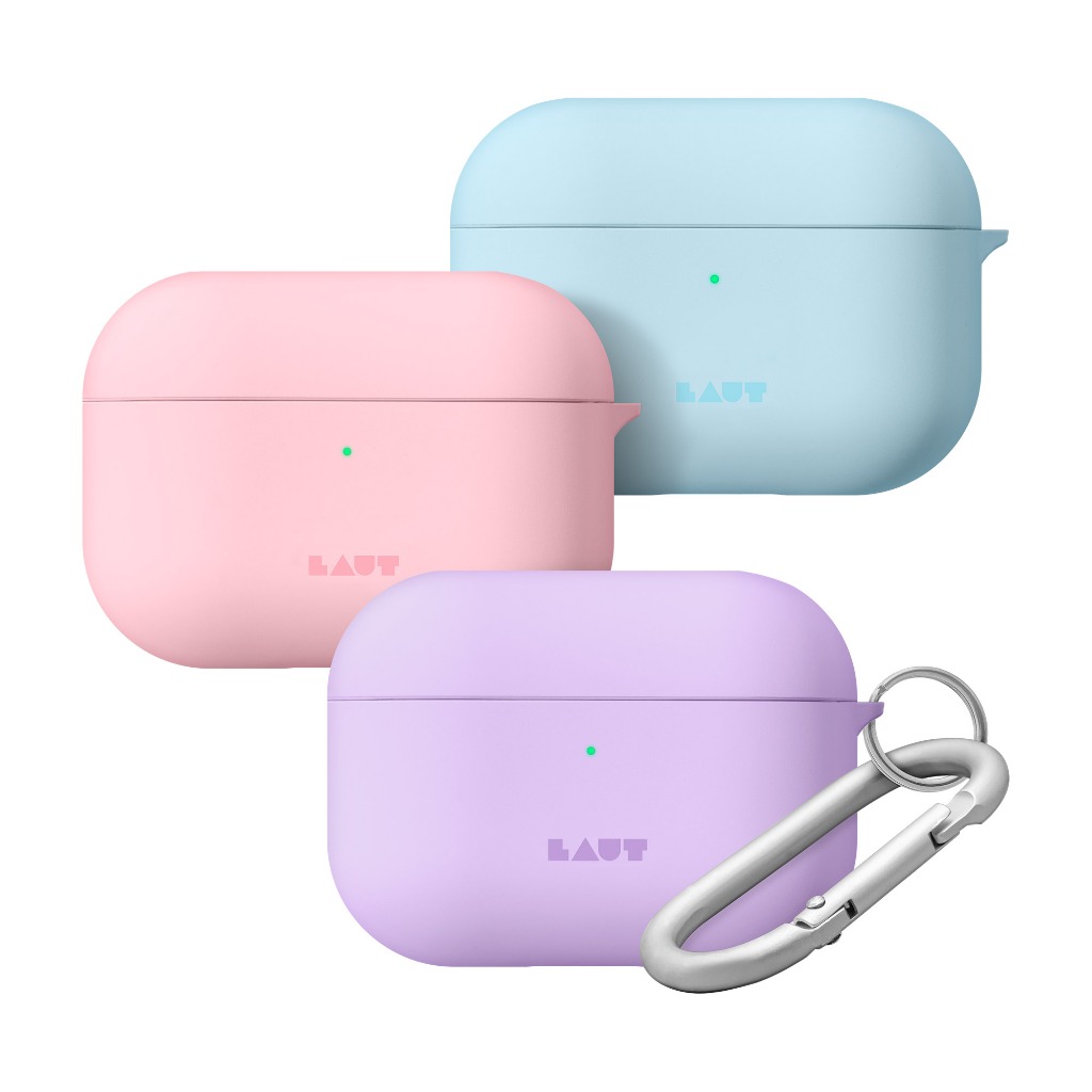 Capa para Airpods Pro protetora anti riscos com gancho ultra leve Laut Huex Pastel