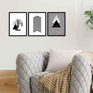Kit de Quadros Decorativos 3 Peças Especiais Variados Temas Religiosos Minimalista Deus Florais em Oferta na Shopee