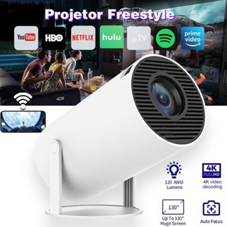 Projetor Wi-fi lançamento Portátil com Android HDMI Smart Cinema H300 4k HD TOP em Oferta na Shopee