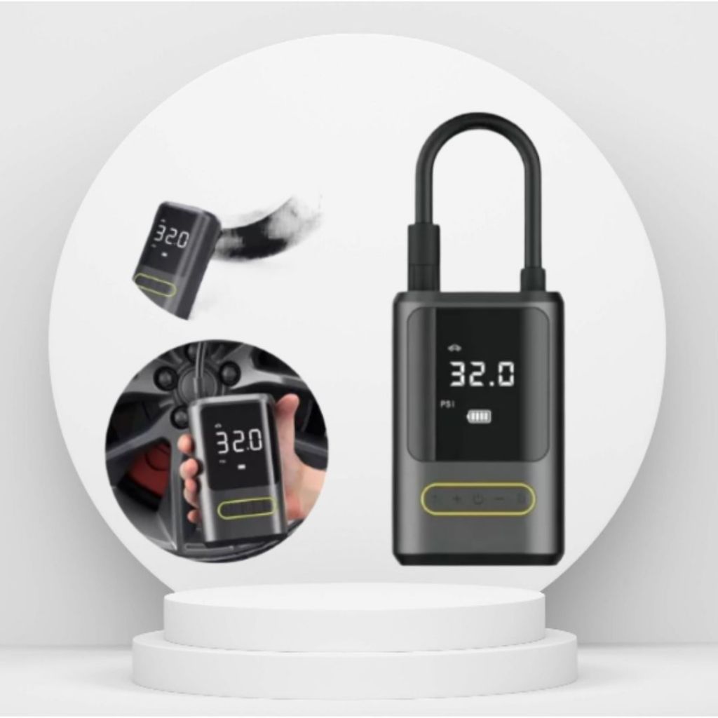 Calibrador Compressor Pneu Digital Carro Bike Sem Fio - 3xz