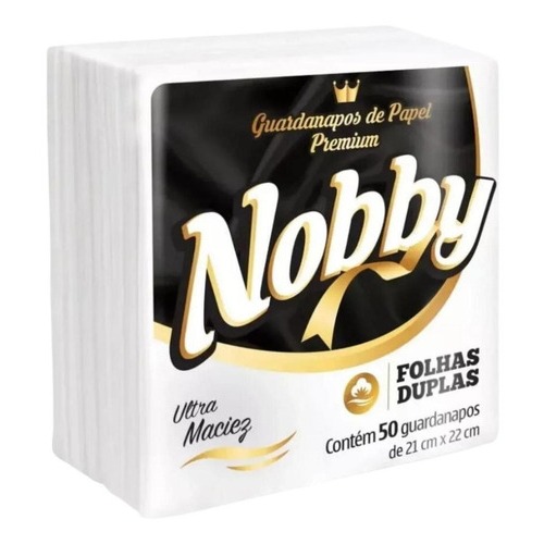 Kit 4 Pacotes Guardanapo de Papel Folha Dupla Premium Nobby 21x22 Restaurante Comercio Bar Escola em Oferta na Shopee