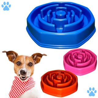 Pote De Ração Educativo Comer Lento Anti Engasgo Potinho Bebedouro Comedouro Inteligente Cão Pet 15cm