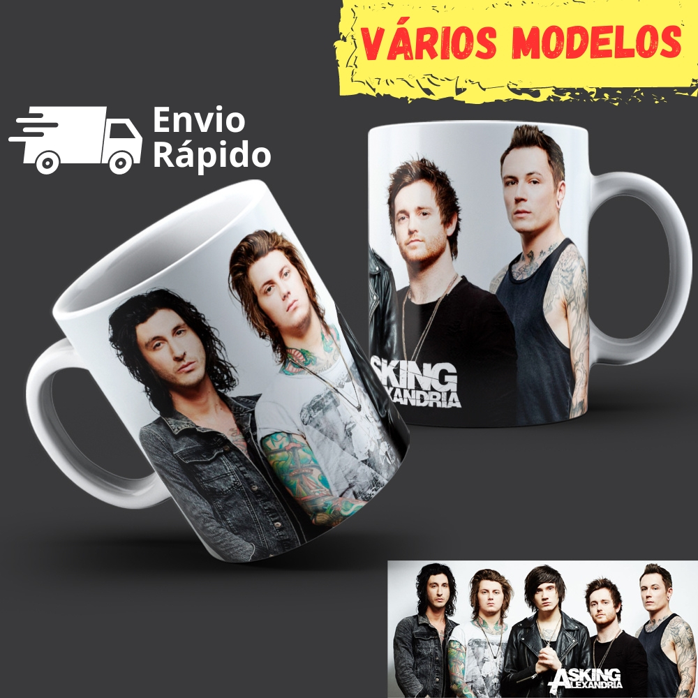 Caneca Asking Alexandria Emo Core 19 Modelos