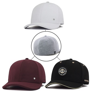 Pacote com 3 Bonés Anth Co. Aba Curva Fechado Com Elástico em Oferta na Shopee