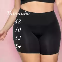 Short anagua Segunda Pele Tamanho 48 50 52 54 Short Plus Size Lingerie Extra short plus size