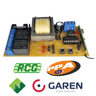 Placa Central De Motor Portão Eletrônico NB52 Universal PPA RCG Garen Seg Rossi Peccinin em Oferta na Shopee