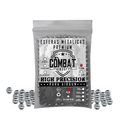 ESFERAS AÇO 4,5MM 300UN - COMBAT AIRSOFT -