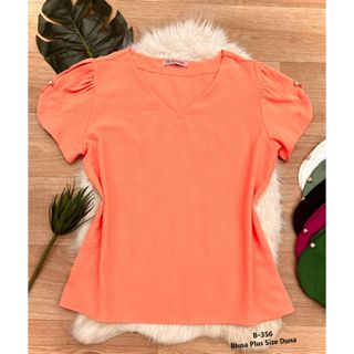 Blusa plus size duna detalhe na manga B356