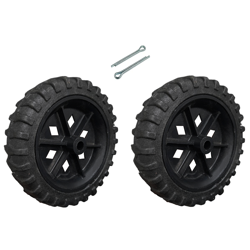 Par Roda Reforçada Luxo Para Carrinho De Feira 2 Peças Rlx