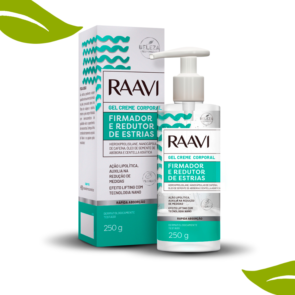 Gel Creme Firmador Redutor de Medidas e Estrias Raavi Fittie 250g - Promoção Especial
