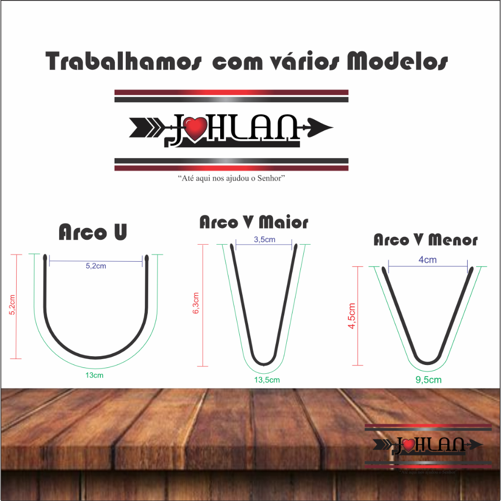 Arco em V - 10 unidade  Arco V em Oferta na Shopee