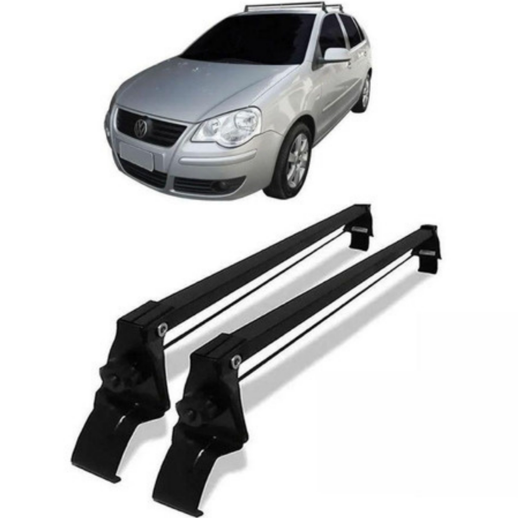 Rack Teto Polo Sedan 05 06 07 08 09 10 11 12 4 Portas Preto