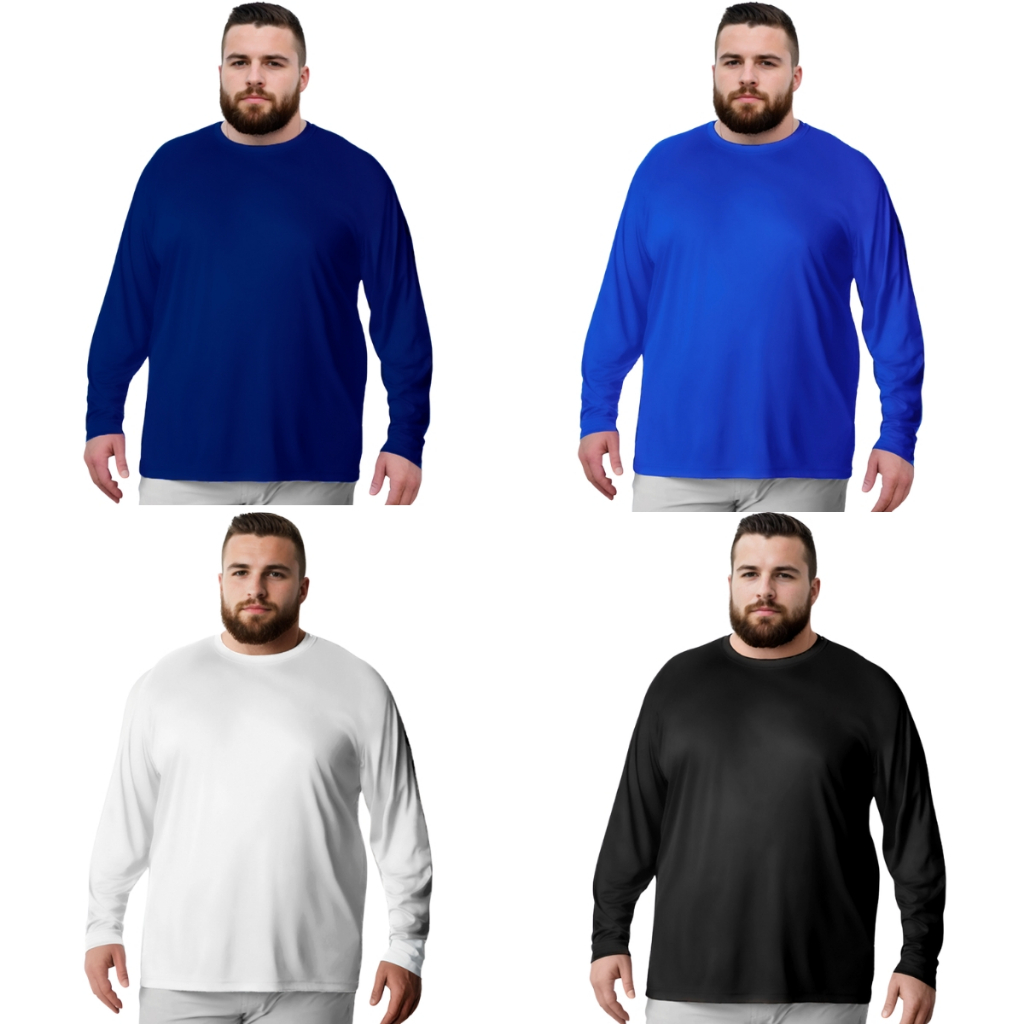 Camisa termica PLUS SIZE Masculino e Feminino Com Proteção UV50+ Unissex