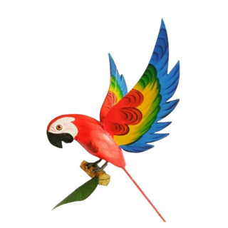 Enfeite Arara com Asa Aberta no Tronco Pendurar Artesanato em Oferta na Shopee
