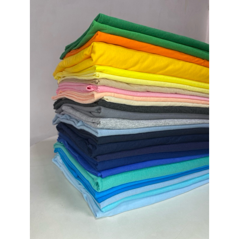 Retalho de Meia Malha Tecido 100% Algodão Fio 30, largura de 2 Metros e 2,4 Metros, 1 Kg de Malha.