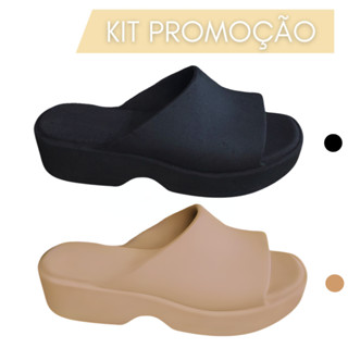 Kit 2 Pares Tamanco Nuvem Macio Salto Confortável Adulto E Infantil