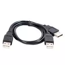 Usb Cabo Y 1 Macho 2 Machos 2.0 Dados + Energia