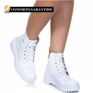 Coturno Feminino Confortável com Fechamento de Ziper e Sola Tratorada Coleção Outono/Inverno
