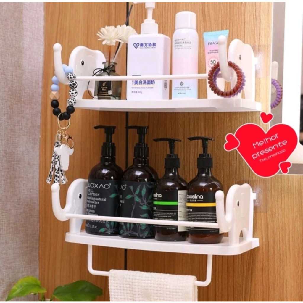Prateleira Elefante Multifuncional Banheiro Quarto Sala Opções de Quantidade em Oferta na Shopee