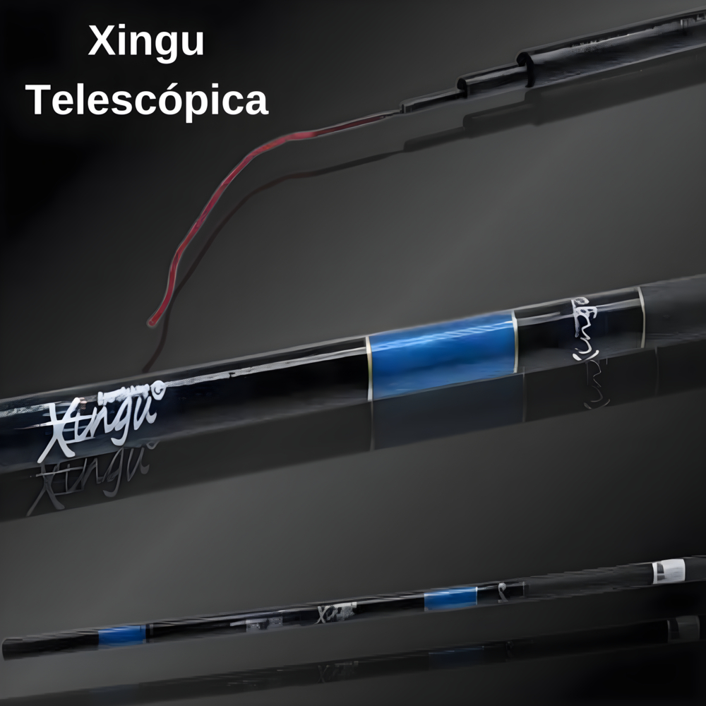 Vara Telescópica 2,70m com Capa e Enrolador de Linha Pesca Caniço Pesqueiro Pescaria Tilápia Lambari