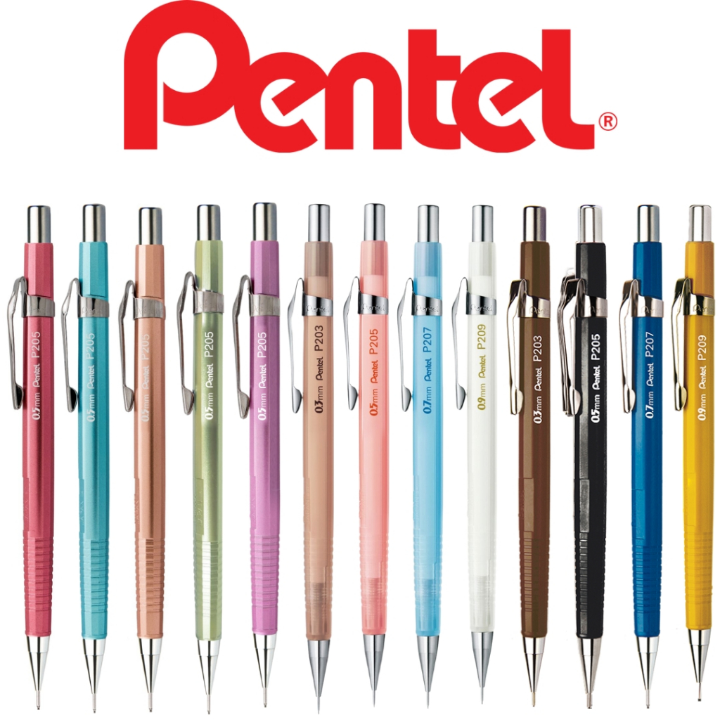 Lapiseira Sharp P200 0.3/0.5/0.7/0.9mm - Unitário - Pentel