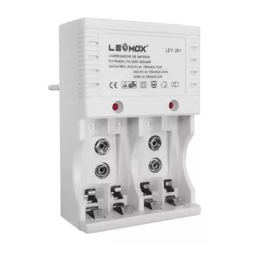 3 Carregador De Pilha Ley-261 Aaa Bateria 9v Recarregável 3 Carregador De Pilha Ley-261 Aaa Bateria 9v Recarregável
