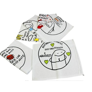 Pano De Prato Estampado 10 Unidades meme em Oferta na Shopee