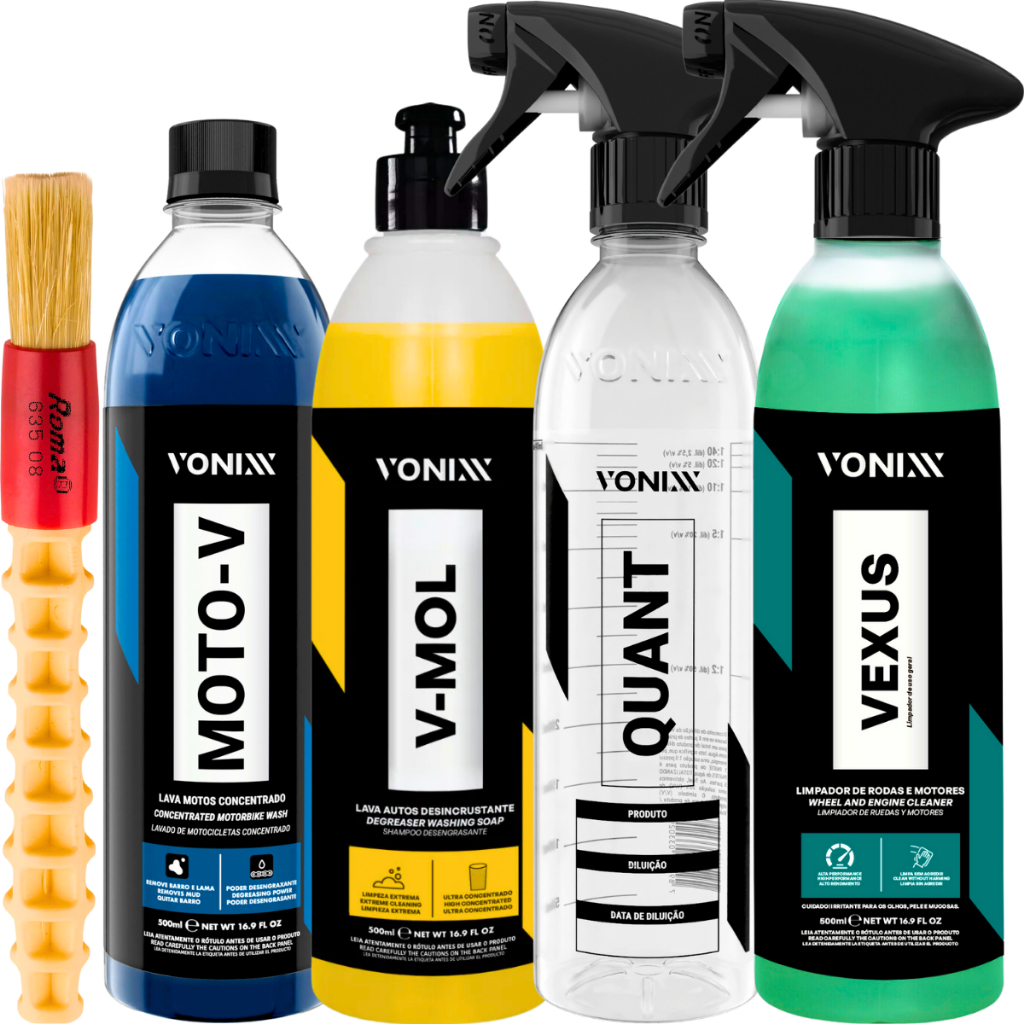 Vexus Vonixx Limpador Limpa Rodas e Motor Moto-V V-Mol em Oferta na Shopee