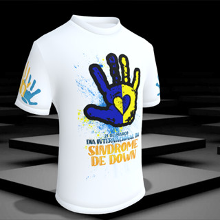 Camiseta / Camisa / Síndrome de Down / Dia Mundial da Síndrome de Down / Básica e Babylook / Trissomia 21/ Cromossomo 21 / Camisa Personalizada Deficiente / Deficiência