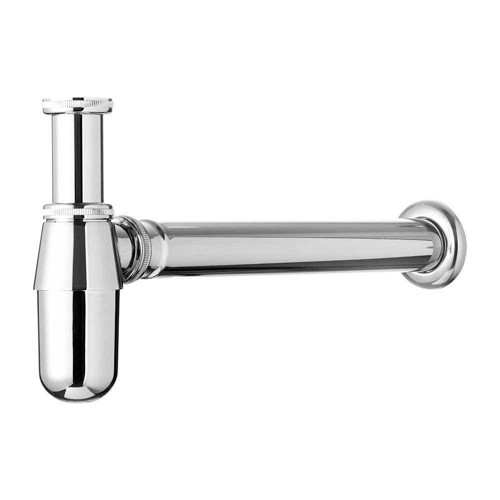 Sifão Para Lavatório de Banheiro Redondo Purus Pingoo - Prata em Oferta na Shopee