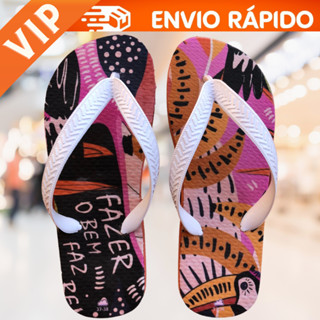 Chinelo Feminino Farm 100% Borracha Sandália Confortável e Leve Lançamento