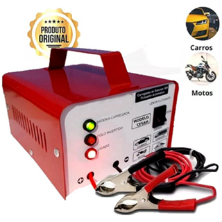 Carregador Bateria Moto 12v 5ah p/ hora Flutuante Carro moto caminhao Original em Oferta na Shopee