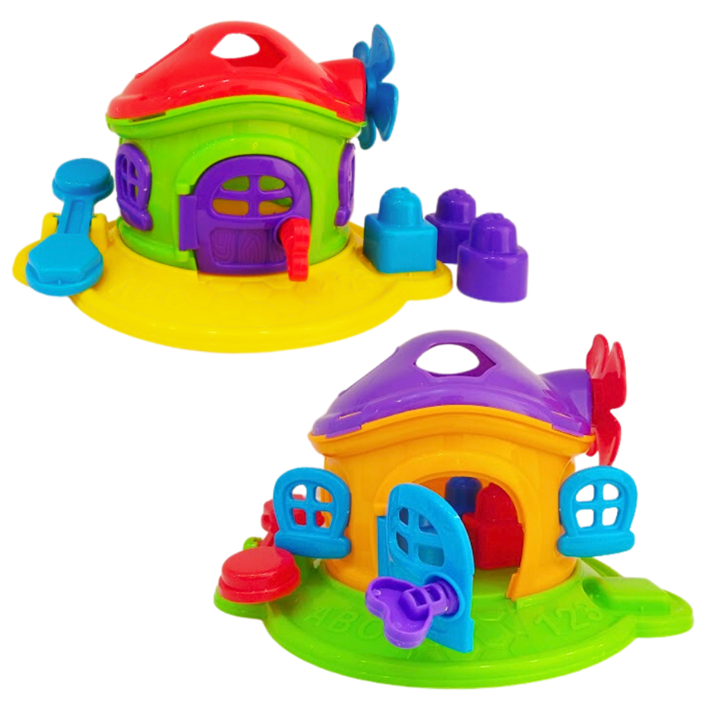 Casinha Cogumelo Encantado Brinquedo Infantil Educativo com Peças de Encaixar em Oferta na Shopee