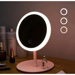 Espelho de Mesa com LED Redondo, Quadrado ou Oval em Oferta na Shopee